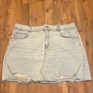 wild fable Light Wash Denim Mini Skirt